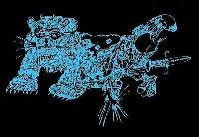 Kresba vize od peruánského umělce Yanda.